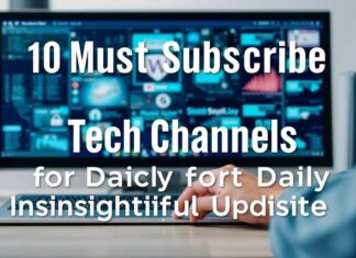 10 Must-Subscribe Tech Channels for Insightful Daily Updates 10 Must-Subscribe Tech Channels for Daily Insightful Updates